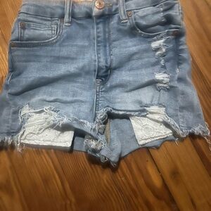 Distressed Denim Women's Shorts